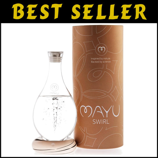 Stylish Handblown Carafe with Vortex Technology - Perfect for Home and Office