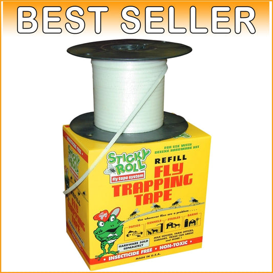 Chemical-Free Sticky Fly Tape Refill - 1000FT for Premium Fly Control