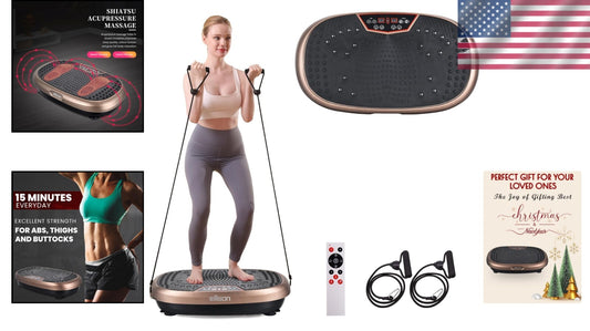 FitMax Vibrating Plate Exercise Machine - 99 Resistance Levels for Fitness