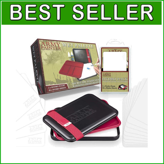 Acrylic Painting Wet Palette with Lid & Extra Hydro Sheets - Ultimate Bundle