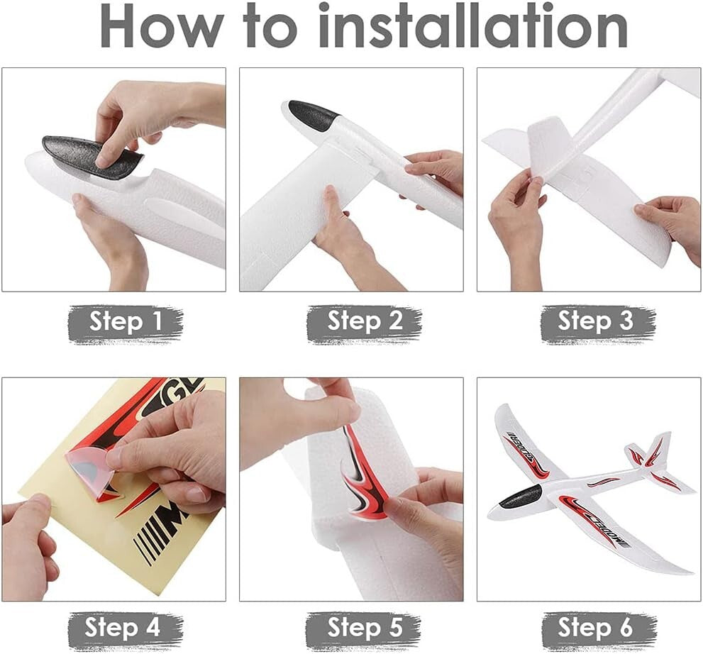 Interactive 2-Piece Glider Plane Set - Ideal Gift for Children’s Parties