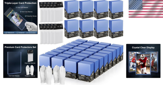 2000 Durable Card Sleeves - Protectors for Baseball, Football, and Gaming Cards