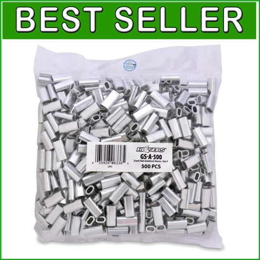 Strong Aluminum Fishing Line Crimps - 500 Pack for Secure Offshore Connections