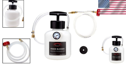 2-Quart European Power Bleeder Kit with 45mm Adapter for Efficient Brake Service