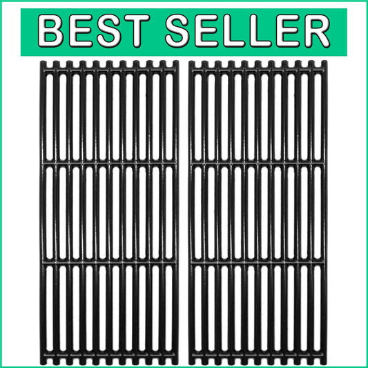Effortless Cleanup with 18.25" Non-Stick Cast Iron Grill Grates for Charbroil