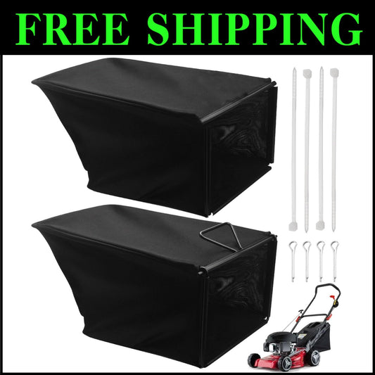 Easy-Install 2 Grass Catcher Bags & Frame Kit for Toro 22" Recycler Lawn Mowers