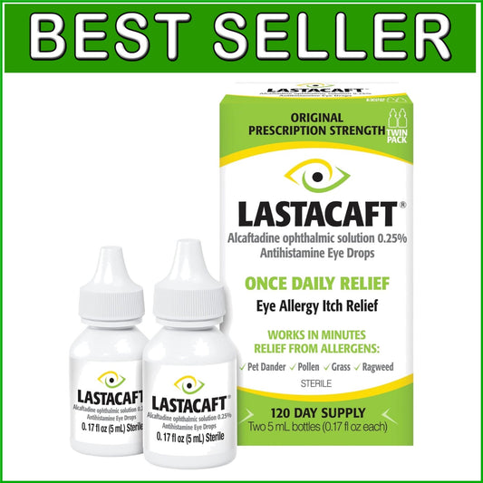 Fast-Acting Once Daily Allergy Eye Drops - Effective Relief from Pollen & More
