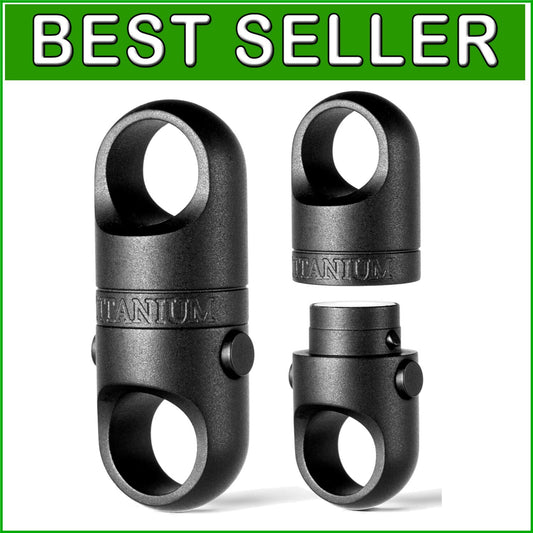 Titanium Magnetic Key Holder with Quick Release & 360° Rotation for Everyday Use
