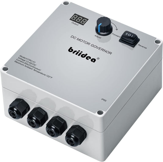 Versatile 12-48V PWM Motor Controller with Switch for Electric Weed Control