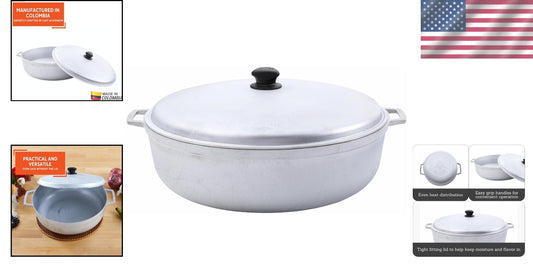 18-Quart Jumbo Traditional Caldero - Versatile Large Cooking Pot in Silver