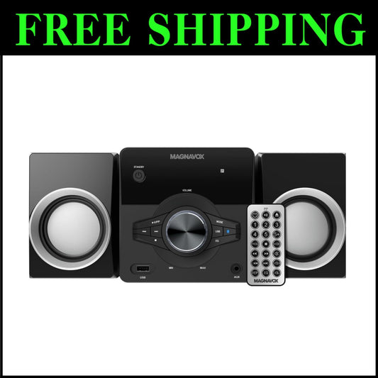 All-in-One Mini Bluetooth Audio System with CD Player, FM Radio & Remote Control