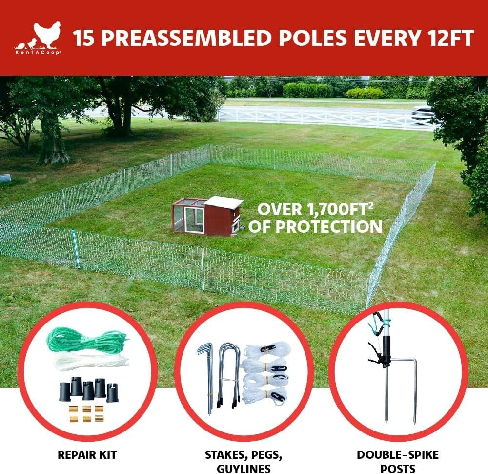 Electric Poultry Fence: 168' x 42