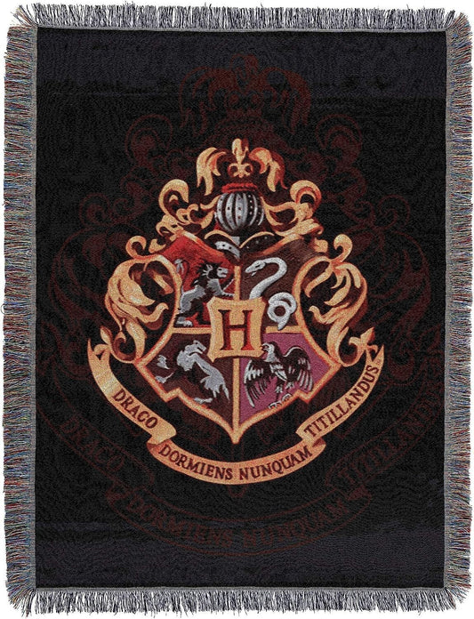Officially Licensed 48x60 Harry Potter Throw Blanket - Vibrant Hogwarts Tapestry