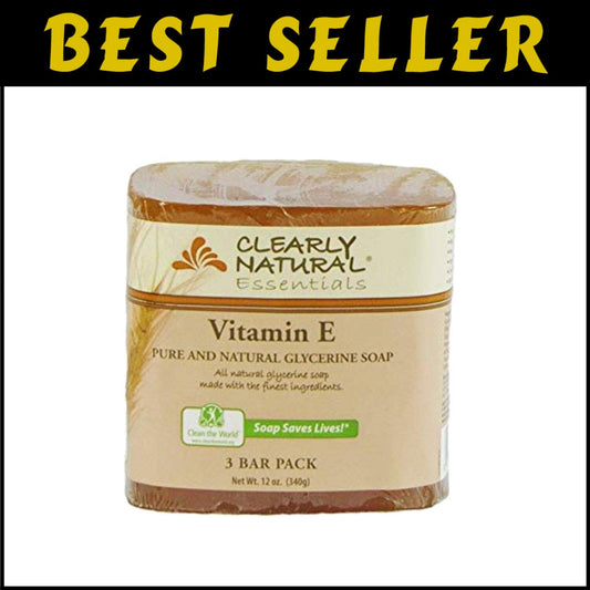 Essentials Glycerin Soap Bars - Non-Drying Orange Scent, 12-Pack of 4 Ounces