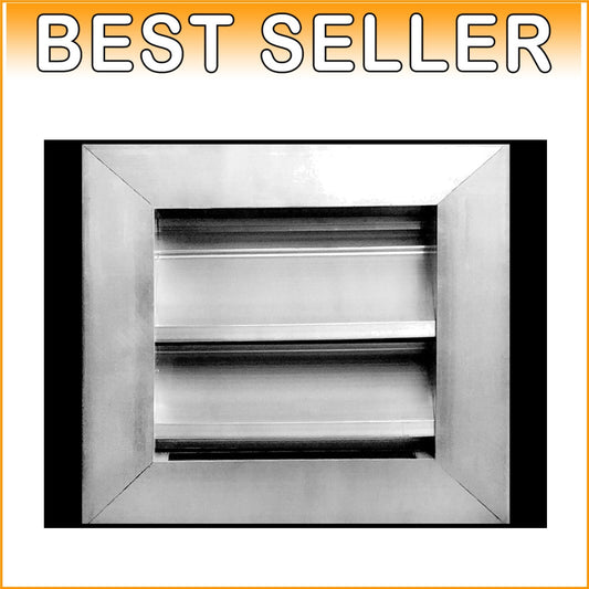 Elegant 6" x 6" Aluminum External Gable Louver Vent - Weather & Pest Resistant