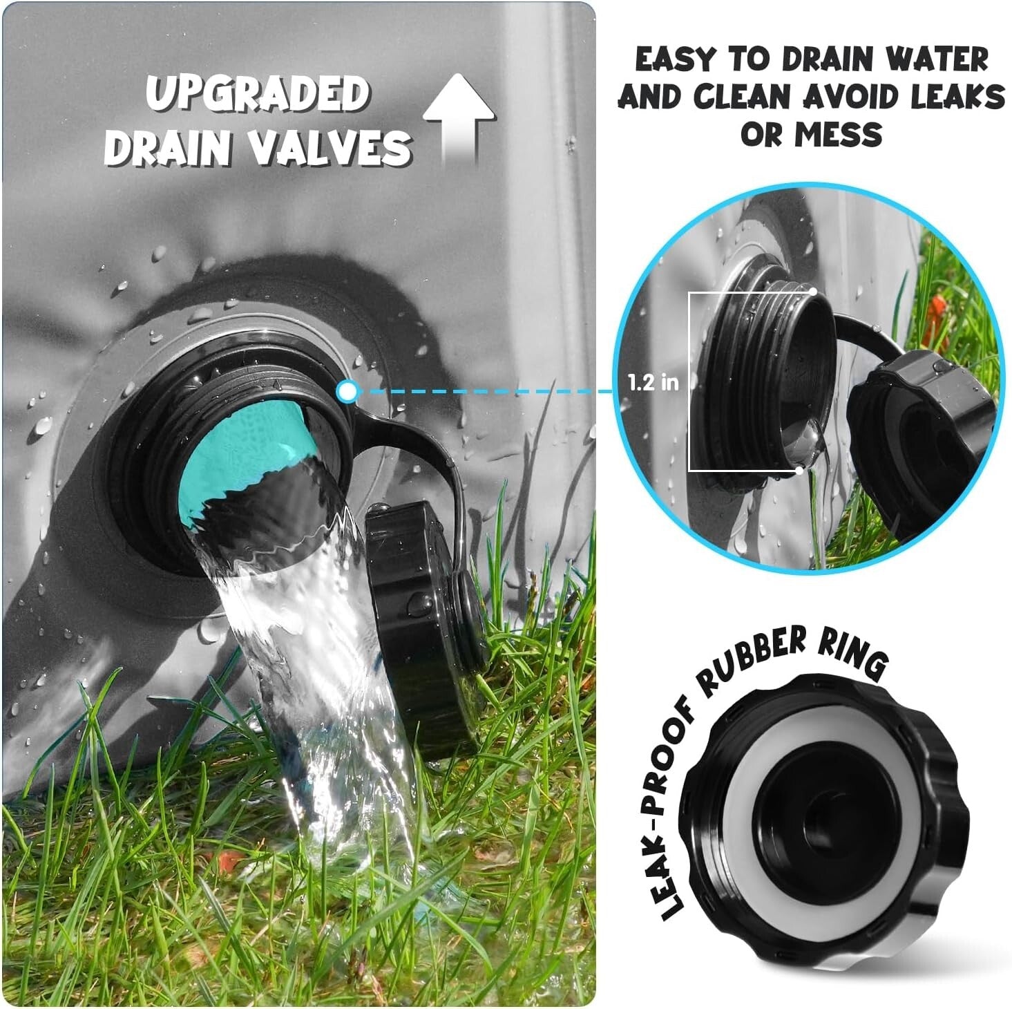 Foldable Hard Plastic Pool for Dogs - 47" Round Safe Fun for Pets & Kids