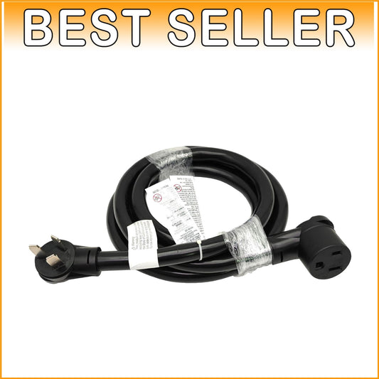 10FT Heavy-Duty Adapter Cord: NEMA 10-50P to 6-50R - 50A 250V Power Connector