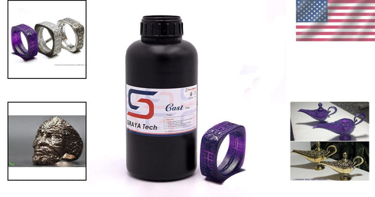 Easy to Use Cast 3D Printer Resin - 1kg High Precision for Jewelry & Metal Parts