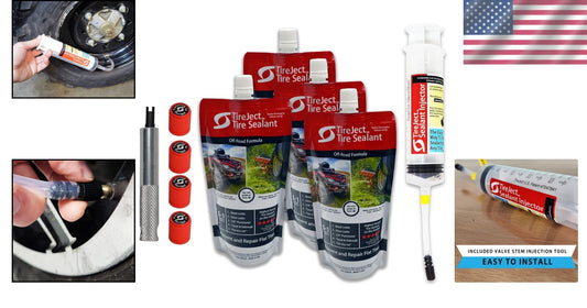 Super Strong Tire Sealant Kit: 40oz Flat Tire Repair for Off-Road Applications