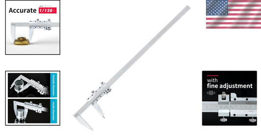 0-24" Stainless Steel Caliper with 0.05mm Graduation for Accurate Measurements