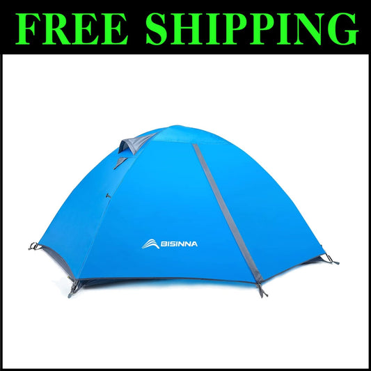 Lightweight 2-Person Waterproof Camping Tent - Easy Setup for Outdoor Adventures