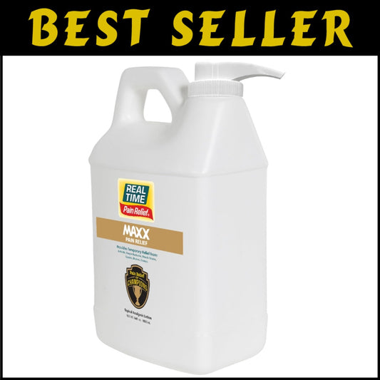 Professional Size MAXX Pain Relief - 64oz Formula for Arthritis and Muscle Pain