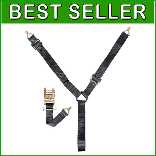 Adjustable Ratcheting Y-Strap 1.5" Black – Secure Your Spare Tire Effortlessly