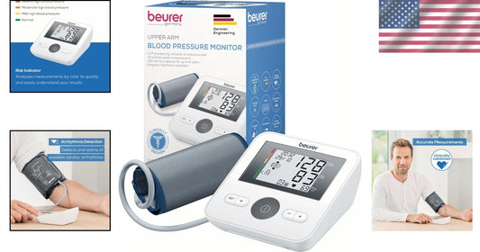 BM27 Automatic Blood Pressure Monitor with Adjustable Cuff & 120 Memory Sets