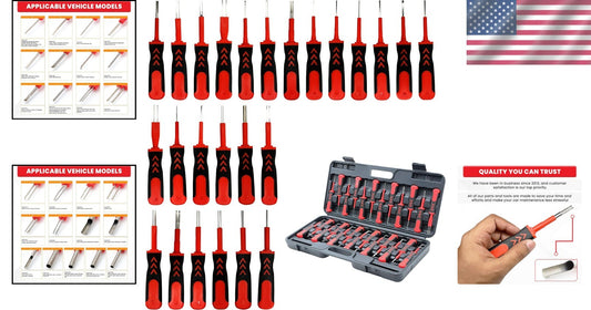 Stainless Steel Terminal Ejector Set with Comfortable Grip - Versatile 25 PCS