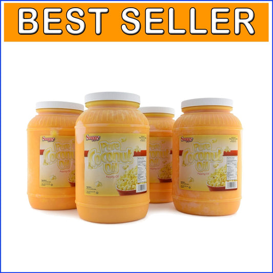 1 Gallon Pure Coconut Oil with Natural Buttery Flavor - Ideal for Cooking