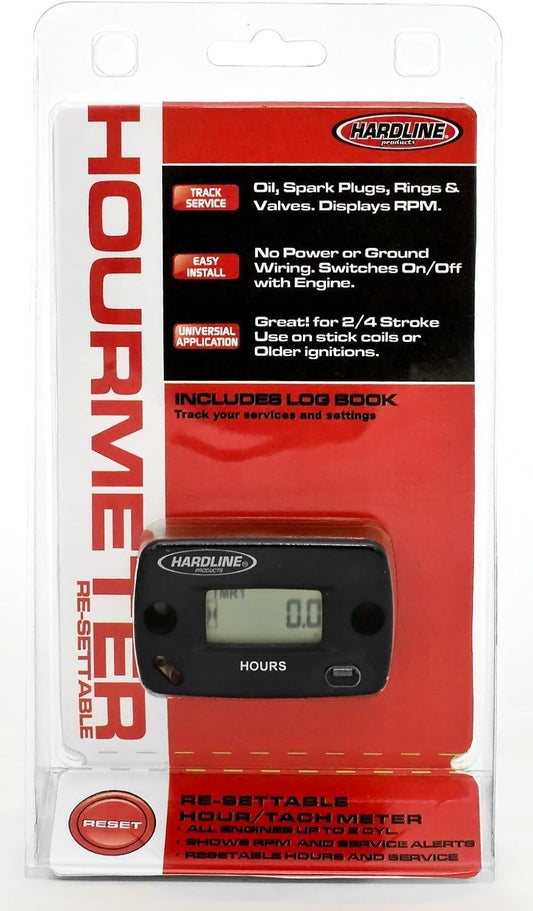 Re-Settable Hour Meter & Tachometer for Motorcycles - Essential Maintenance Tool