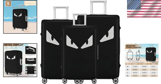 Luggage Cover Set of 3 - Washable Scratch-Resistant Protector for Suitcases