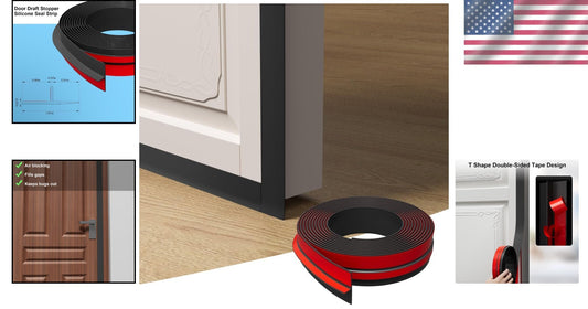 Multi-Functional T-Shaped Weather Seal, 1.97 in x 40 ft - Energy-Saving Solution