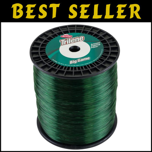 High Strength 2100 Yards Green Monofilament Fishing Line - 80 Lb Breaking Power