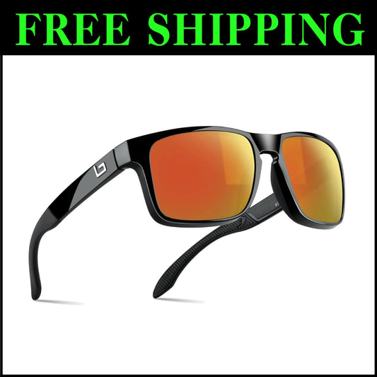 Stylish BNUS Polarized Sunglasses with Non-Varnish Nylon Frame & UV Protection