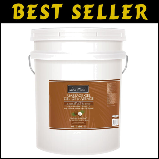 Hydrating Coconut Massage Gel, 5 Gal Pumpable - For Professional & Home Use