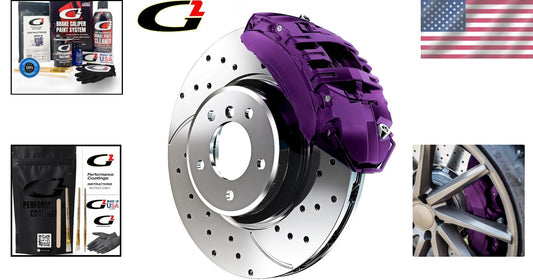 Wear Resistant High Gloss Brake Caliper Paint - 980°F Epoxy System in Purple