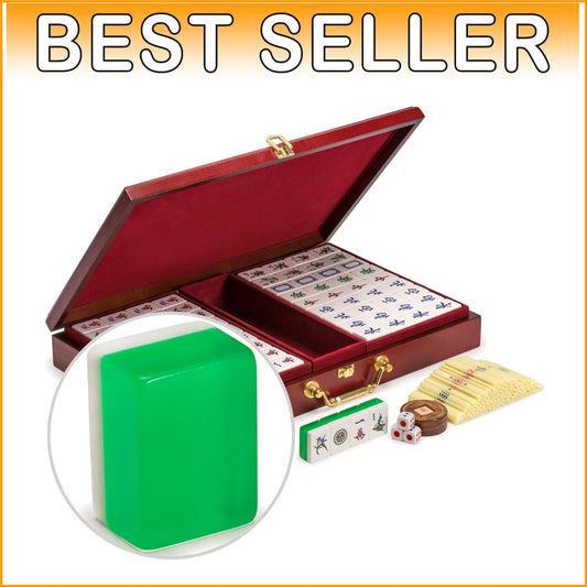 Classic Mahjong Game Set: 148 Scratch-Resistant Tiles in a Stylish Wooden Case