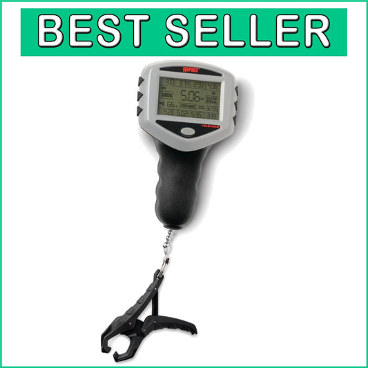 Backlit Touch Screen Fishing Scale with 8 Memory Storage Options & 15lb Capacity