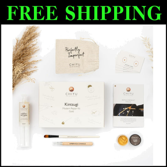 Gold Kintsugi Repair Kit - Food Safe, Dishwasher Safe | Transform Broken Art