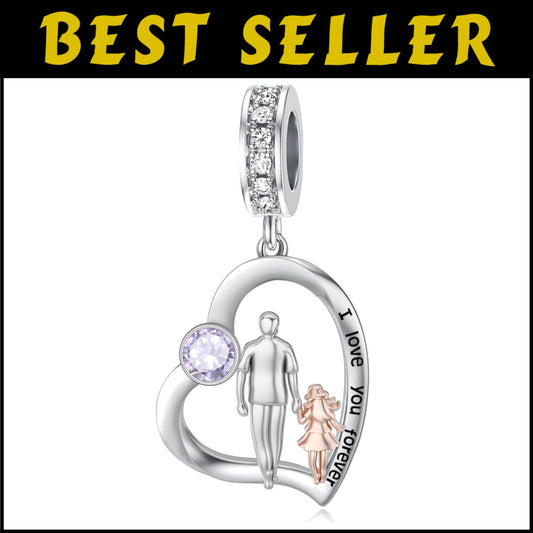 925 Sterling Silver Hypoallergenic Charm – Elegant Gift for Moms and Daughters