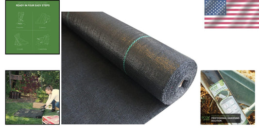 Durable 5oz Heavy Duty Landscape Fabric - Superior Weed Control Mat, 4ft x 250ft