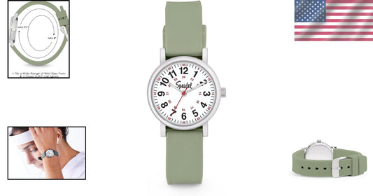 Durable Silicone Band Watch for EMTs & Students - Customizable with Scrub Colors