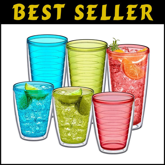 16oz and 24oz Mixed-Color Insulated Tumblers – Perfect for Iced Beverages