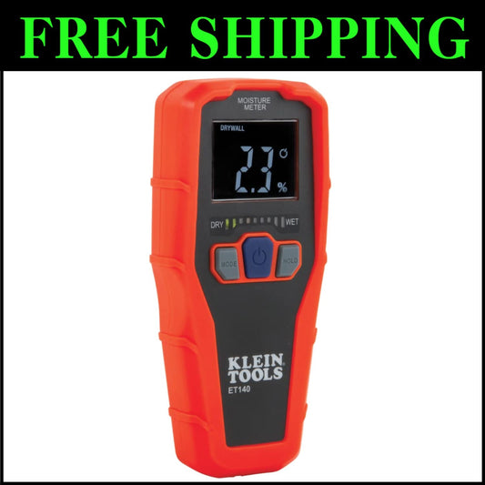 Pinless Moisture Meter - Non-Destructive Detection for drywall, wood & masonry