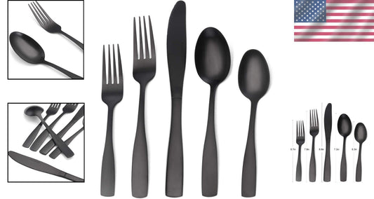 Elegant Satin Finish 40-Piece Cutlery Set - Dishwasher Safe for Modern Homes