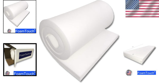 24" x 72" Commercial Grade Foam 3" Thick - Ideal for Custom Cushions & Projects
