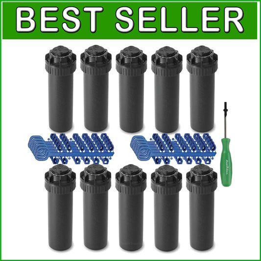 5000 Series Rotor Sprinkler Head, Durable 40-360 Degree Pop-Up System - 10 Count