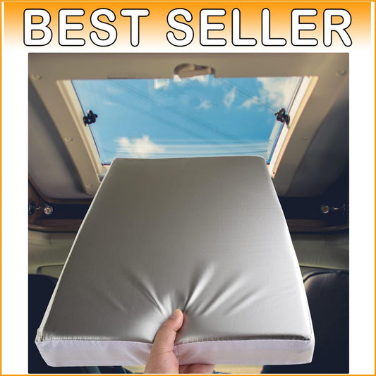 14"x22" Non-Slip Skylight Cover with Reflective Surface for RV Vent Efficiency