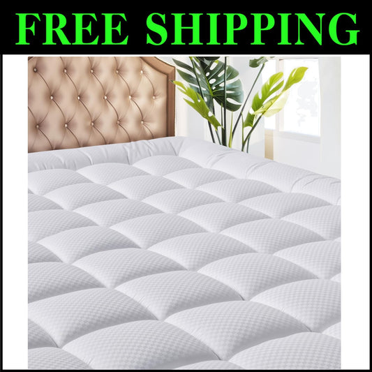 Breathable Quilted King Size Mattress Protector - Perfect for Sleep Quality